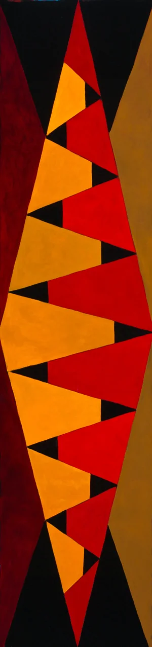 "Disequilibrium #2" 7ft Tall Abstract Oil Painting by Mary Alice Copp