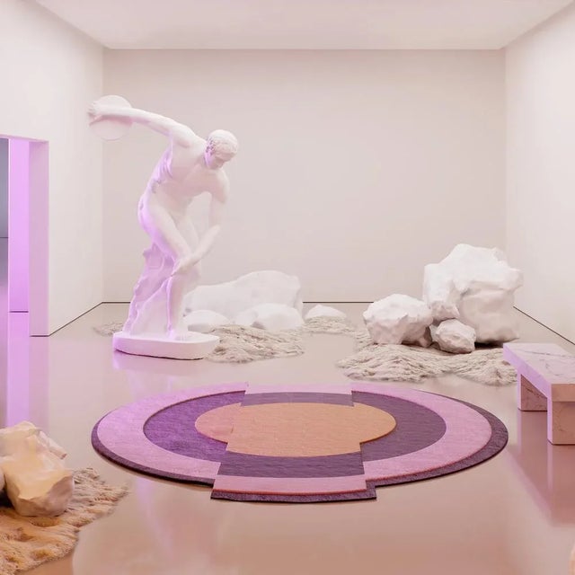 Contemporary Tapis Shaped #32 Modern Eclectic Rug by TAPIS Studio, 2010s For Sale - Image 3 of 4