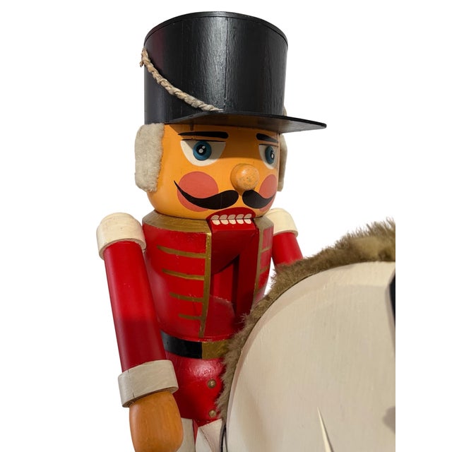 Unknown, Vintage Huge German Folk Art Wood Sculpture Rocking Horse Erzgebirge Reiterlein For Sale In Miami - Image 6 of 18