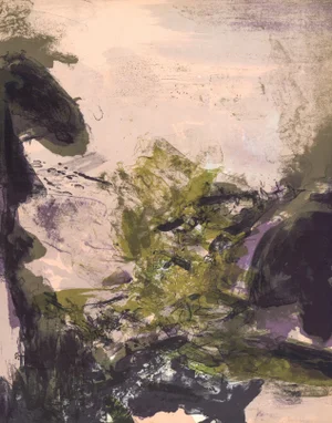 Untitled 1971 Lithograph by Zao Wou-Ki
