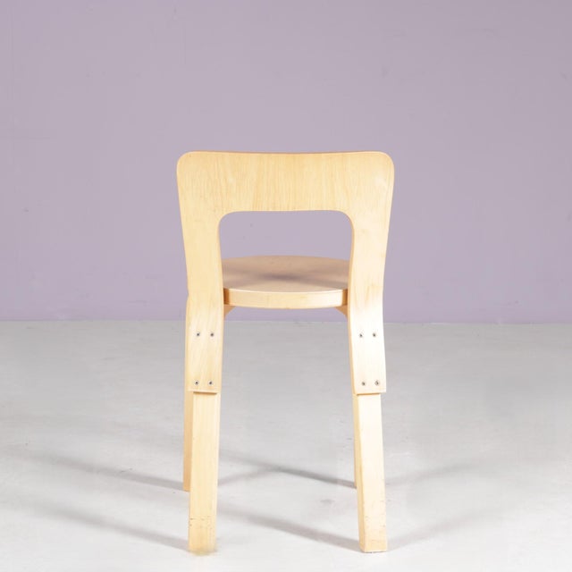 Pine Model 65 Chair from Alvar Aalto, 1950s For Sale - Image 5 of 7