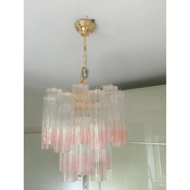 White Murano Glass Chandelier by Simoeng For Sale - Image 8 of 12