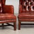 Pair of 20th Century Danish Oxblood Leather Chesterfield Wingback Club Chairs For Sale - Image 16 of 18