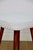Vintage White-Cream Square Stool in Ivory, 1970s For Sale - Image 4 of 7