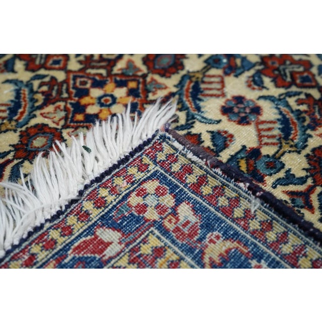 Antique Tabriz Rug 4'8'' x 6'9'' For Sale - Image 9 of 10