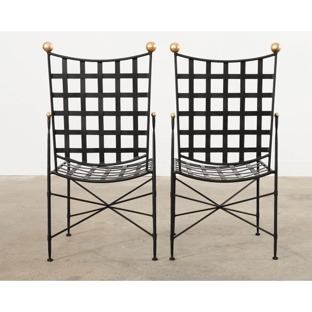 Pair of Mario Papperzini for John Salterini Garden Dining Chairs For Sale - Image 12 of 12