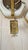 Metal Vintage Wall Lights in Brass and Hexagonal Glass, Set of 2 For Sale - Image 7 of 13