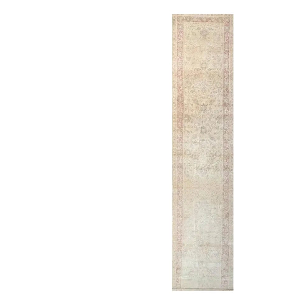 1990s Handwoven Persian Mahal Style Runner Rug 3x18 | Chairish