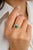 East West Octagon Emerald & Diamond Wedding Ring Size 5.5 For Sale In New York - Image 6 of 12