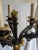 Traditional French Empire Bronze Dore Candelabrum Featuring a Gilt Flame Finial; Possibly Thornier For Sale - Image 3 of 9