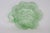Uranium Glass Cabbage Leaf Candy Server Nappy Dish 4571b For Sale - Image 4 of 17