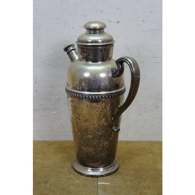 Silver Antique Silver Plate Lot Paul Revere Bowls Wm Rogers Compote Pilgrim Coffee Pot - Set of 5 For Sale - Image 8 of 18