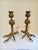 Traditional Gold Talon Foot Candle Holders - a Pair For Sale - Image 3 of 5