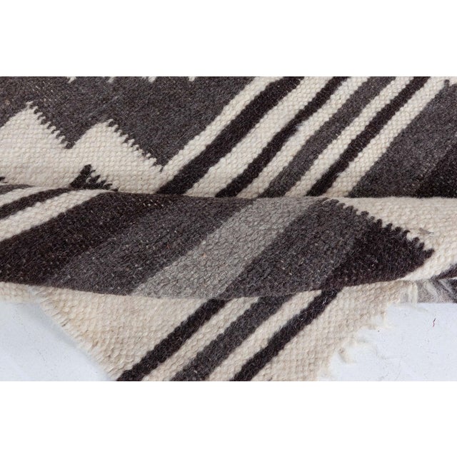 Off-white European Folk Stamverband VI Goat Hair Rug by Doris Leslie Blau For Sale - Image 8 of 9
