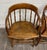 English Antique 19th Century Primitive Oak Barrel Back Pub Chairs Captain’s Arm Chairs For Sale - Image 3 of 11