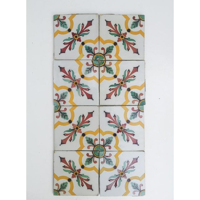 Antique Handmade Ceramic Tile attributed to Devres, France, 1920s For Sale - Image 6 of 18