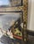 1950s Chinoiserie Black Lacquer Mop Chinese Cabinet Hand Painted For Sale - Image 12 of 15
