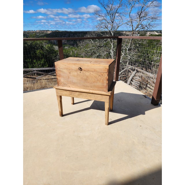 1960s Mexican Chest on Stand For Sale - Image 9 of 9
