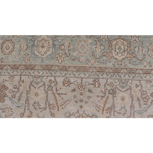 Tabriz Designed Rug in Pale Sand by Keivan Woven Arts 9'10 X 13'8 For Sale - Image 14 of 16