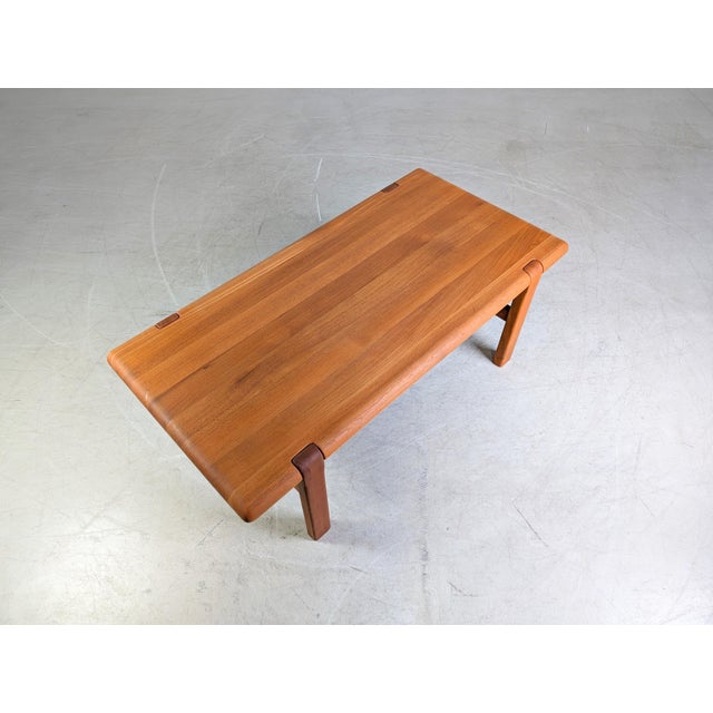 Brown Mid-Century Danish Teak Coffee Table by Niels Bach, 1970s For Sale - Image 8 of 10