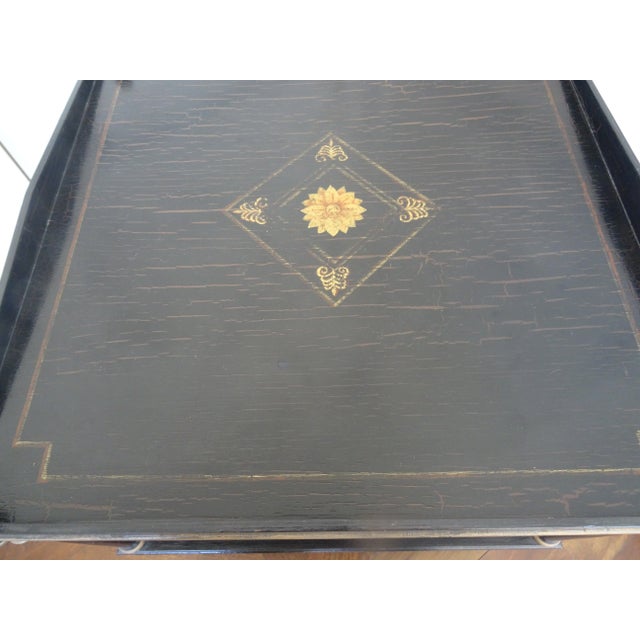 Late 20th Century 3 Tier Side Table Attributed Brunschwig & Fils For Sale - Image 5 of 8