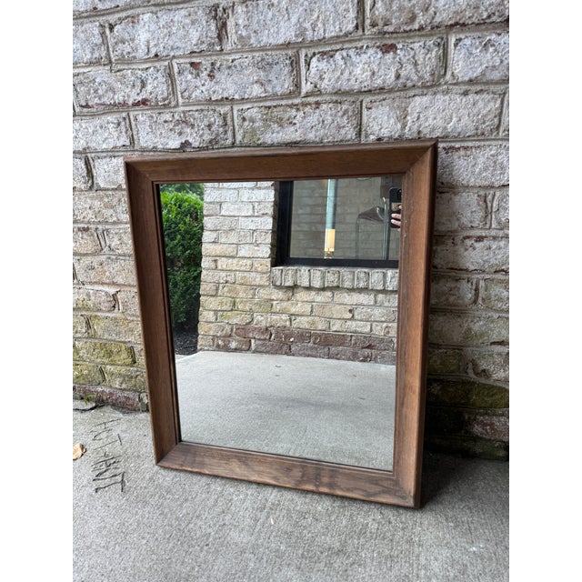 American Early 20th Century Wooden Frame Mirror For Sale - Image 3 of 13