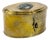 Vintage Brass Trinket Box With Natural Horn Cabochon For Sale