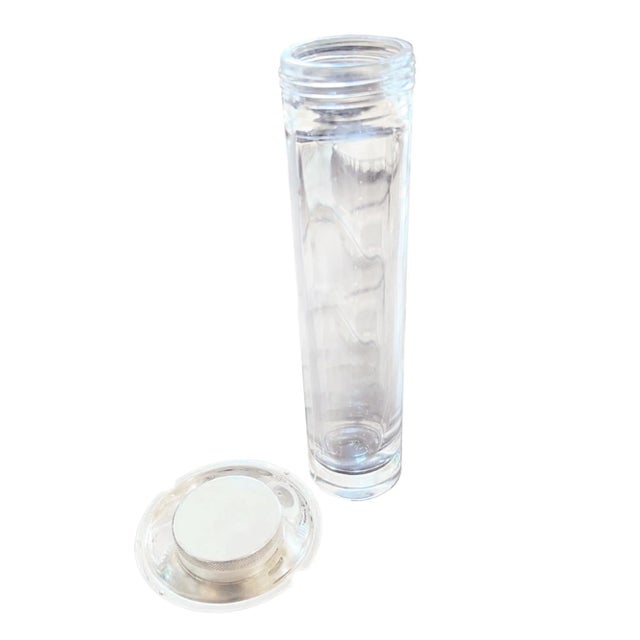 This is a fabulous cocktail or lemonade jug. Made from crystal glass with a silver plate top. Very decorative and...