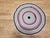 American Antique American Braided Round Rug, Handwoven Folk Art, Red & Blue, 3x4 For Sale - Image 3 of 10