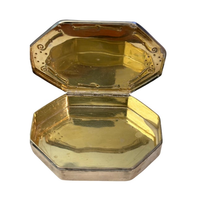 Carl Weishaupt Art Nouveau Silver and Malachite Box Circa 1900 For Sale - Image 9 of 9