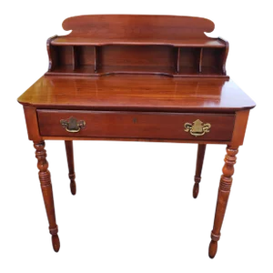 Mid-Century Lexington Furniture Victorian Style Solid Cherry Writing Desk