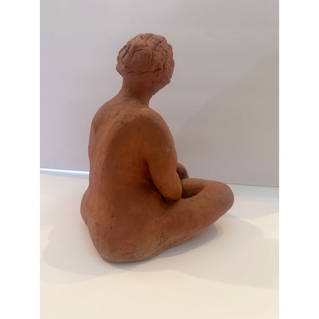 Primitive terra cotta female nude figure sculpture. I love the raw nature of this piece. Very organic looking with its...