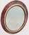1990s Custom Painted Faux Tortoiseshell Gold Trim Oval Wall Mirrors- A Pair For Sale - Image 5 of 10