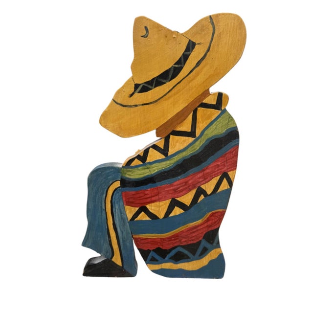 Folk Art Mexican Folk Art Shelf For Sale - Image 3 of 7