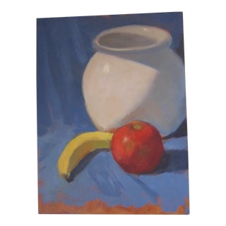 1960s Fruit Still Life Oil Painting For Sale
