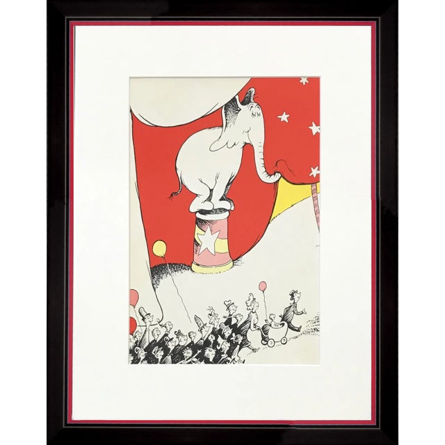 Artist: Dr Seuss, Theodor Geisel Country: USA Title: Untitled Medium: Lithographic print Paper Size: 11x 8 inches on matte...