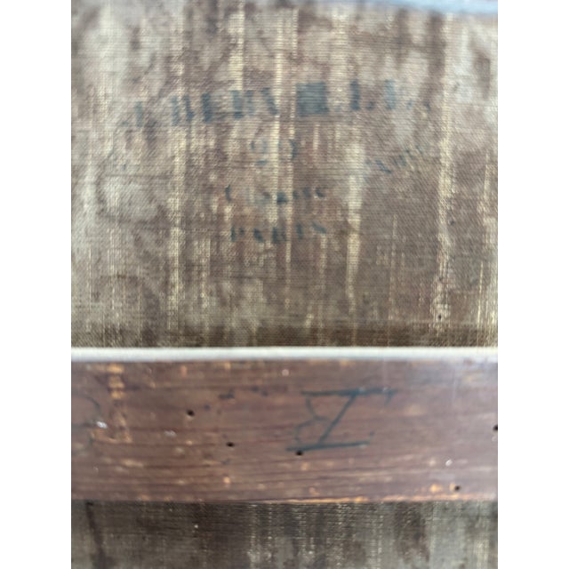 Early 19th Century Antique European Landscape Oil Painting – Castle on a Hill, Gilded Frame For Sale - Image 5 of 6