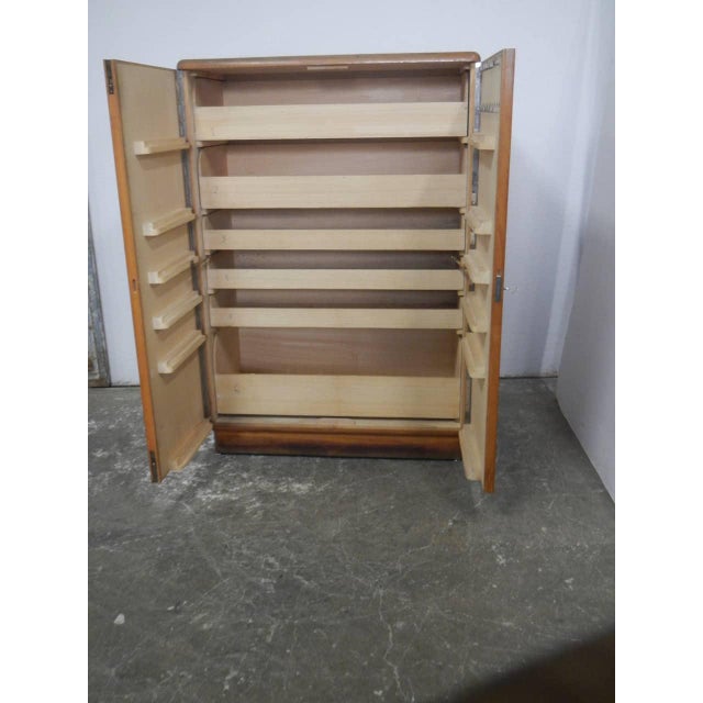 Vintage Laboratory Cabinet in Wood, 1950 For Sale - Image 4 of 14
