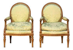 Set of French Bergere Chairs, 1890s