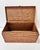 Wood Vintage Handwoven Rattan Lidded Storage Box With Toggle Closure For Sale - Image 7 of 9