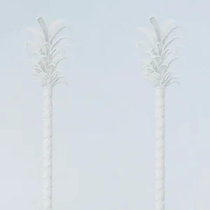 Sample - Schumacher X Miles Redd Villa Palm Panel in Blue