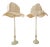 Baroque Lamps with Hat-Shaped Lace Shades, Set of 2 For Sale