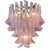 Modern Pink Murano Style Glass Saddle Form Chandelier For Sale