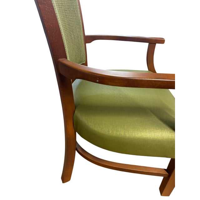 Vintage Fairfield Furniture Modern Green Occasional Chair For Sale - Image 4 of 11