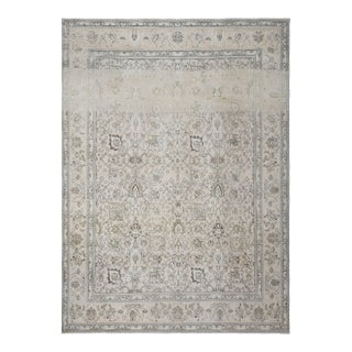 1970s Vintage Persian Handmade Wool Cotton Brown Area Rug For Sale