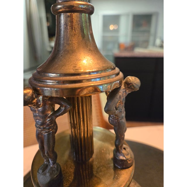 Neo Classical Brass Stiffel Style Table Lamp For Sale - Image 9 of 10