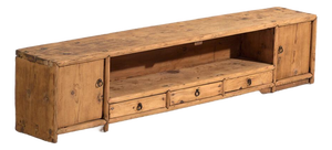 Antique Pine Low Sideboard