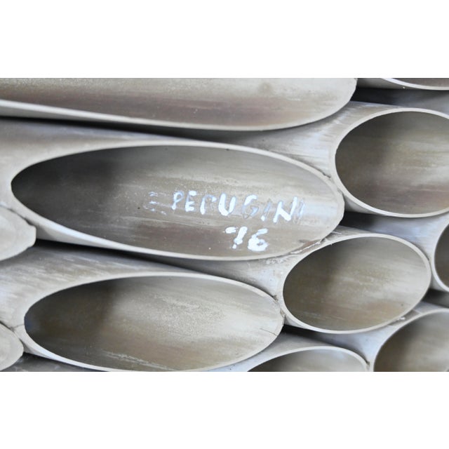 Gray Gabriele Perugini, Abstract Composition, 1970s, Concrete & PVC For Sale - Image 8 of 12