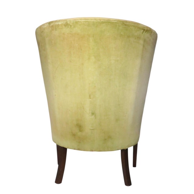 Mid 20th Century English Regency Revival Upholstered Wing Chair - Needs Reupholstery For Sale - Image 10 of 12