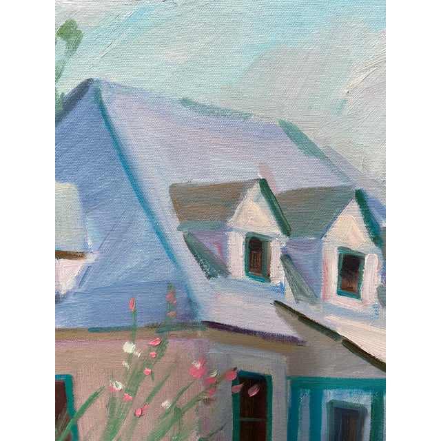 Late 20th Century Vintage Impressionist Cottage Garden Painting, Signed by Ron McKee For Sale - Image 5 of 12